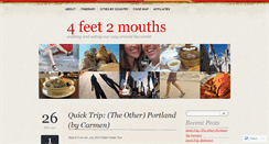 Desktop Screenshot of 4feet2mouths.com